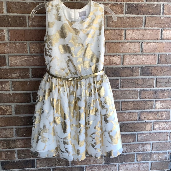 Beautiful Gold Accent Dress - Picture 2 of 5